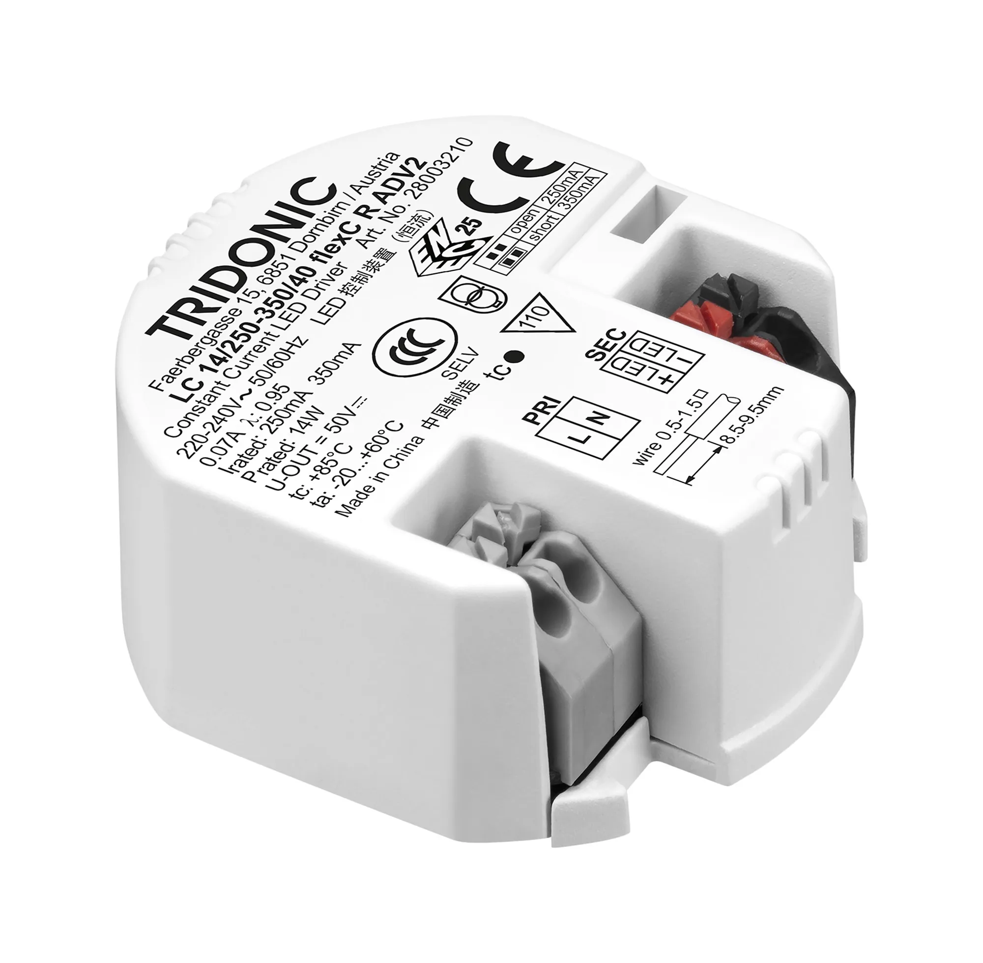 28003210  LC 14W 250-350mA flexC R ADV2 Constant Current LED Driver